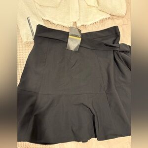 BR stretchy Black Skirt with Bow Detail size 10